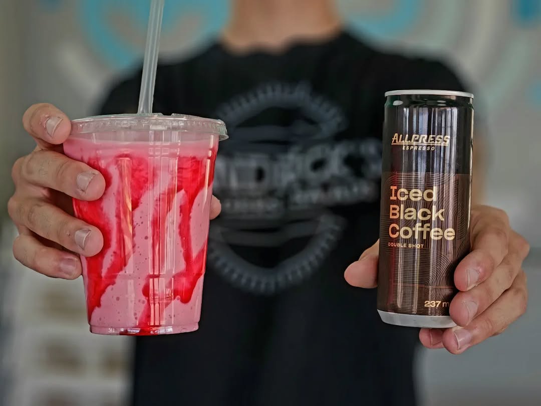 Strawberry thick shake from Hendrick's Burgers